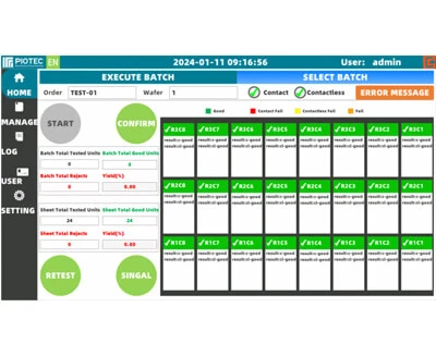 The Label Green Means That the Contact and Non-contact Tests All Pass